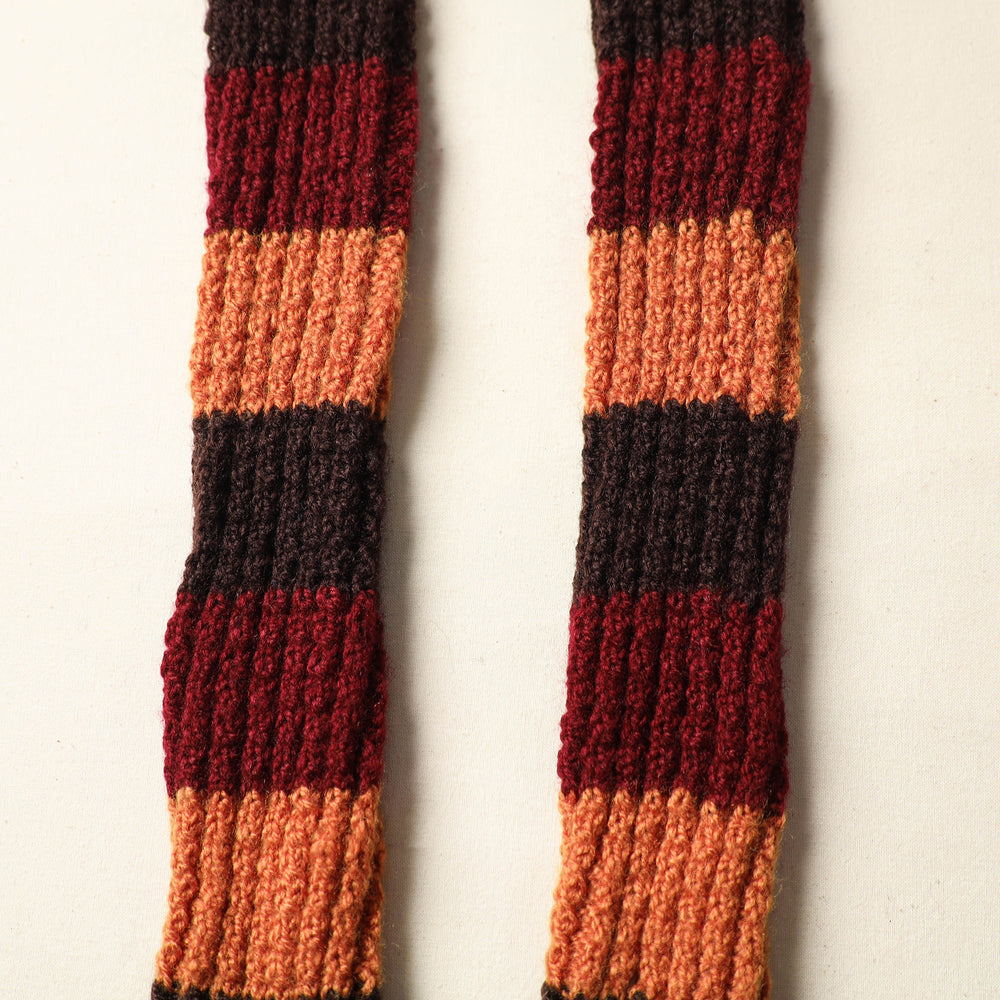 Multicolor - Kumaun Hand Knitted Woolen Leg Warmer 83