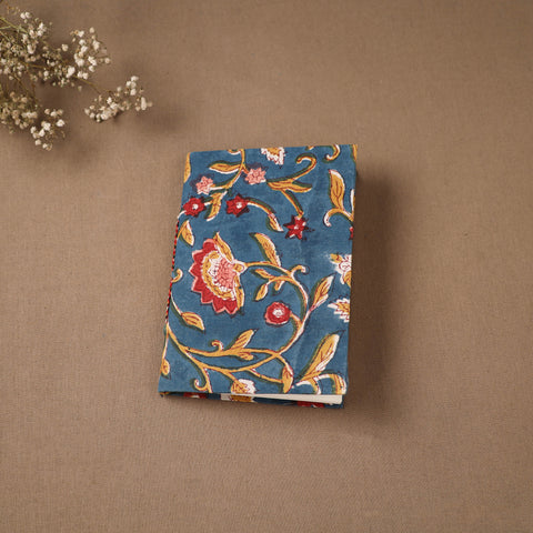 Handmade Paper Notebook in Floral Cover (7 x 5 in) 128