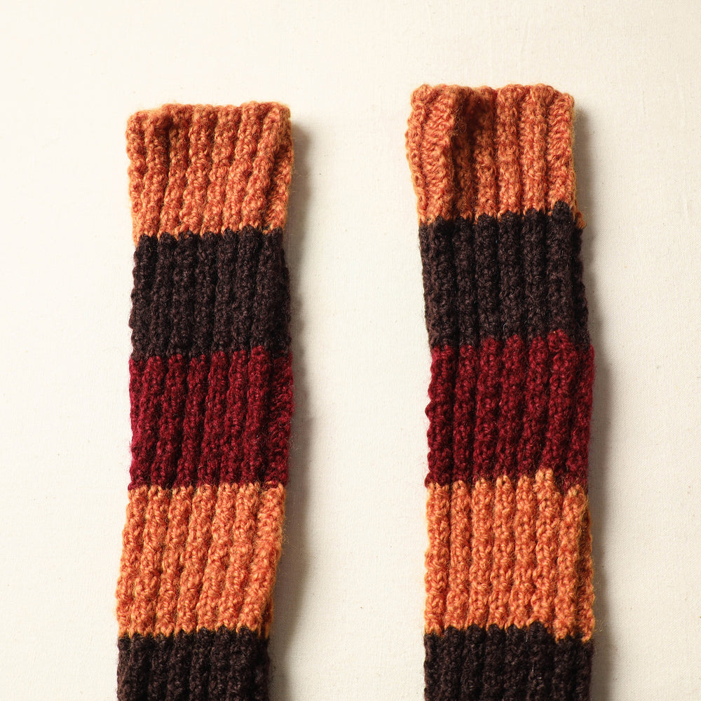 Multicolor - Kumaun Hand Knitted Woolen Leg Warmer 83