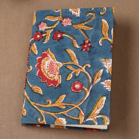 Handmade Paper Notebook in Floral Cover (7 x 5 in) 128