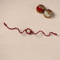 Flower - Handmade Crochet Pearl Work Rakhi 10