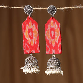 Red - riya gs fabart handmade earrings - handcrafted