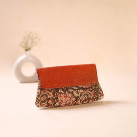 Embossed Leather Flap Hand Print Clutch  18