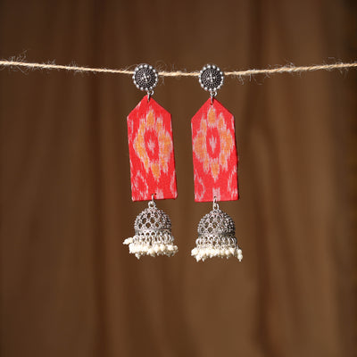 Red - riya gs fabart handmade earrings - handcrafted