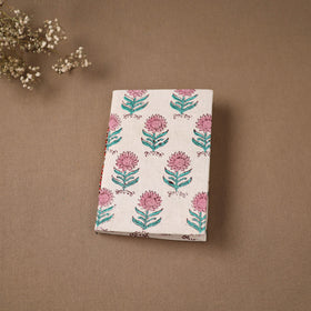 Handmade Paper Notebook in Floral Cover (7 x 5 in) 126