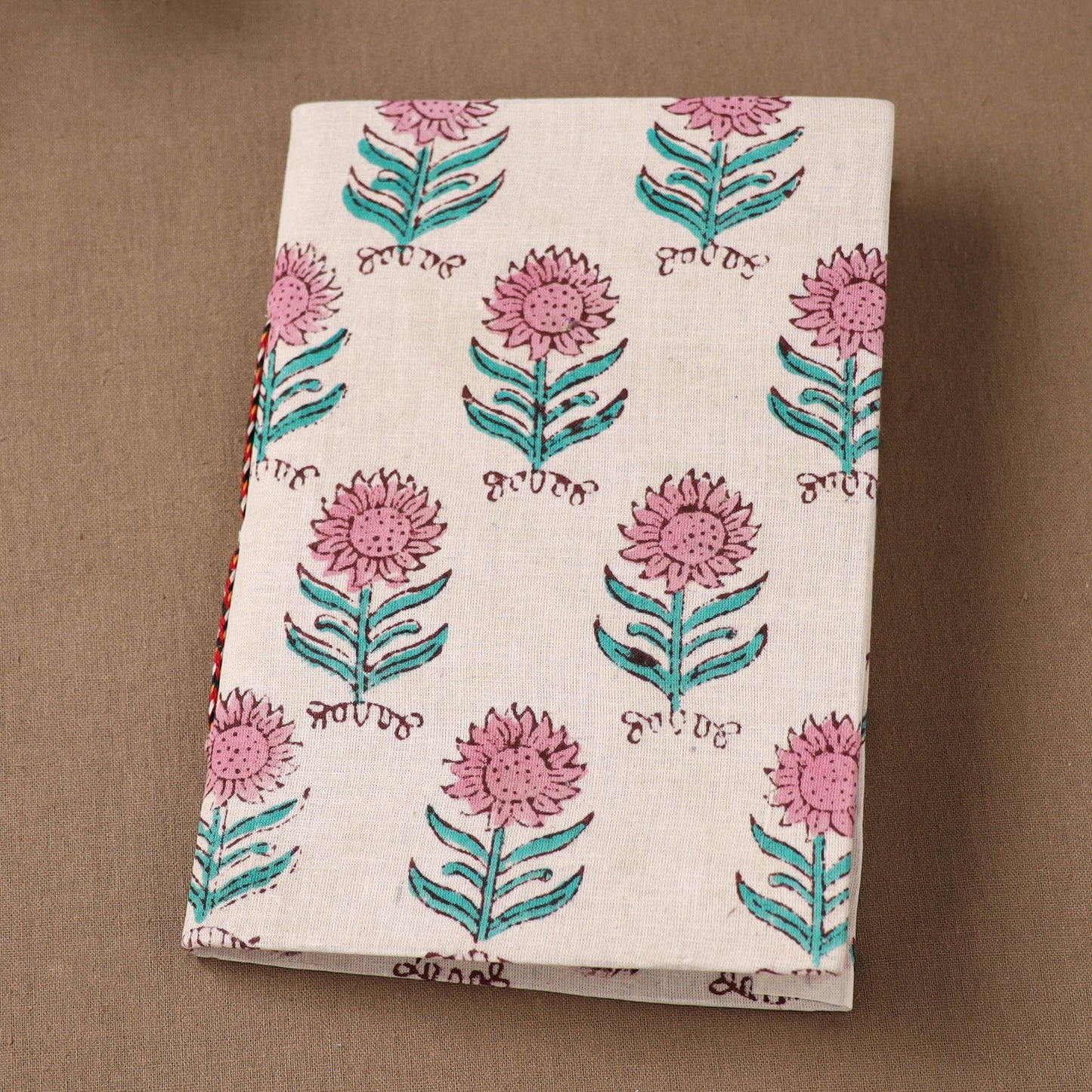 Handmade Paper Notebook in Floral Cover (7 x 5 in) 126