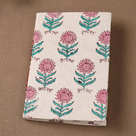 Handmade Paper Notebook in Floral Cover (7 x 5 in) 126