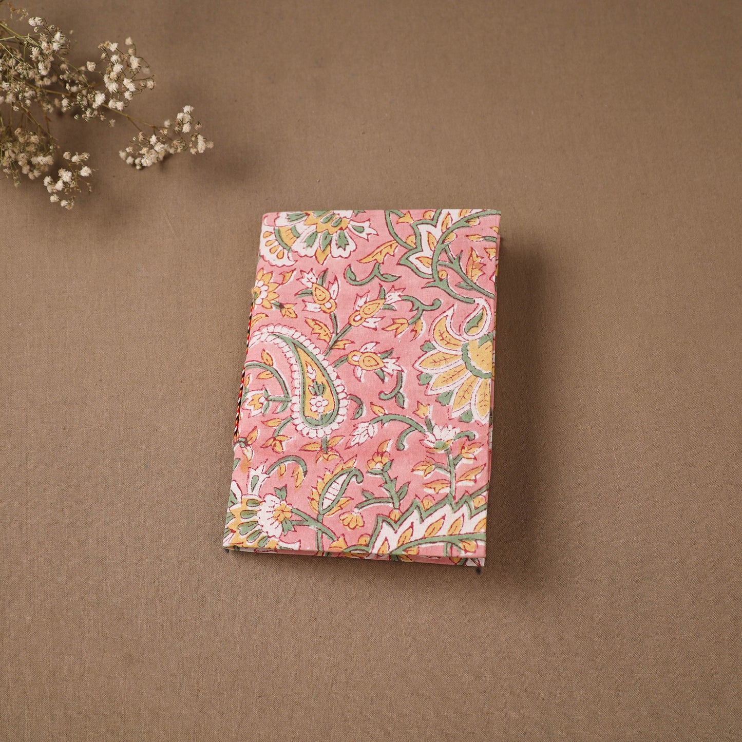 Handmade Paper Notebook in Floral Cover (7 x 5 in) 124