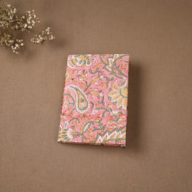 Handmade Paper Notebook in Floral Cover (7 x 5 in) 124