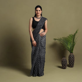 Tie-Dye Kota Doria Cotton Leheriya Saree 02