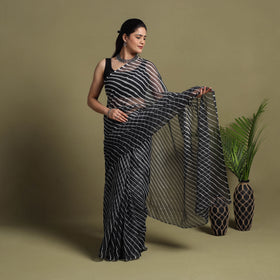 Tie-Dye Kota Doria Cotton Leheriya Saree 02
