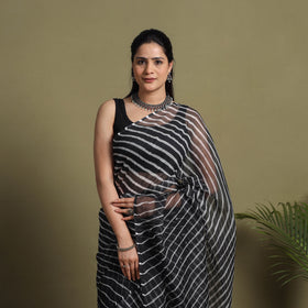 Tie-Dye Kota Doria Cotton Leheriya Saree 02