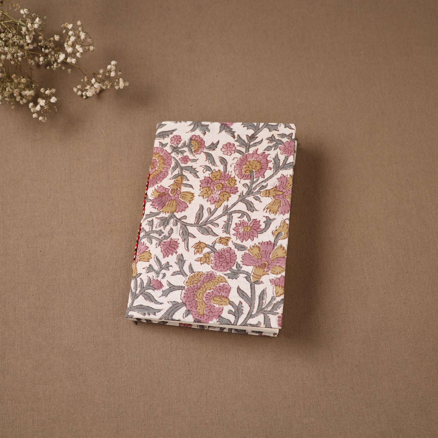 Handmade Paper Notebook in Floral Cover (7 x 5 in) 122