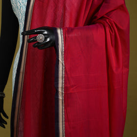 Red - dharwad mercerised cotton dupatta with border 70
