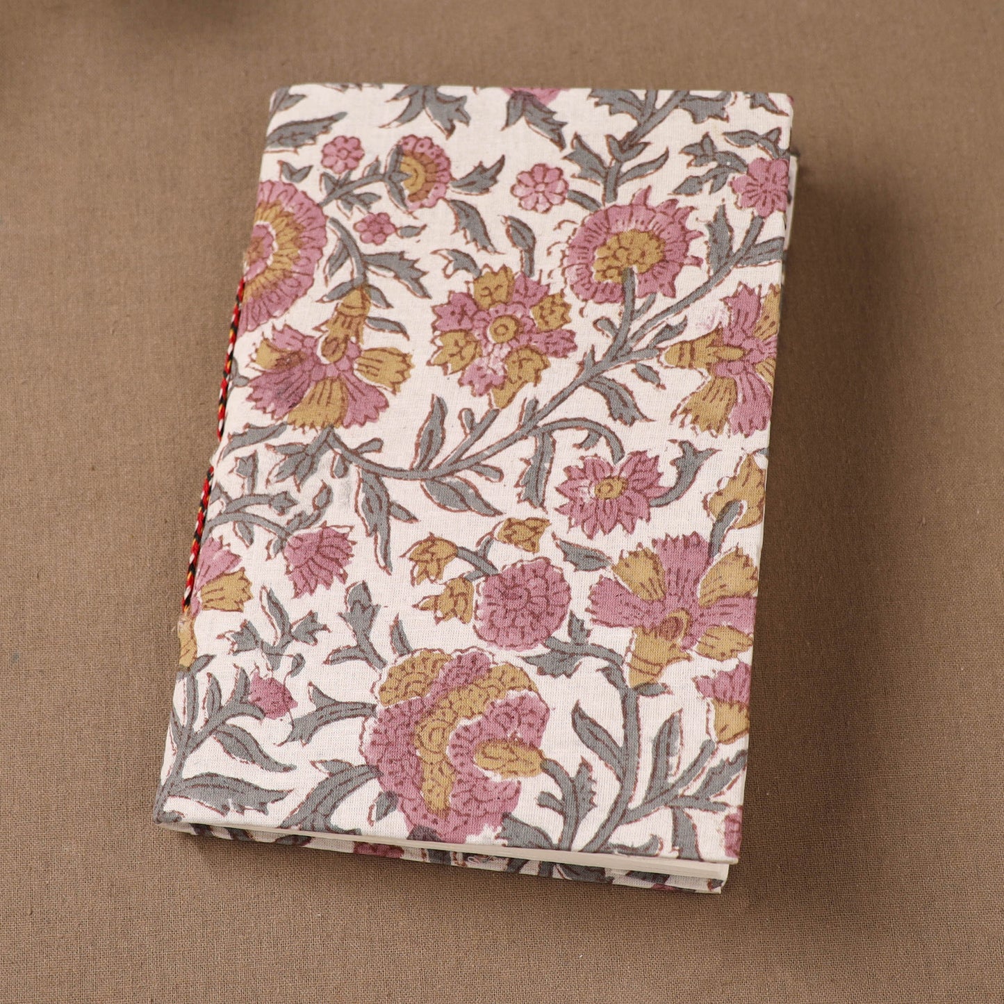Handmade Paper Notebook in Floral Cover (7 x 5 in) 122