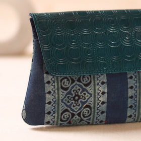 Embossed Leather Flap Hand Print Clutch  20