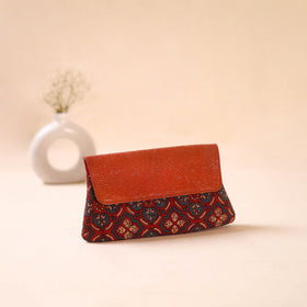 Embossed Leather Flap Hand Print Clutch  21
