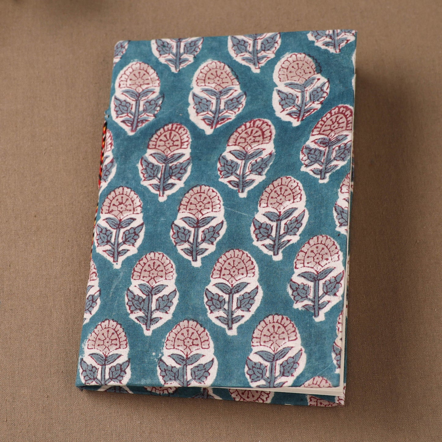 Handmade Paper Notebook in Floral Cover (7 x 5 in) 119