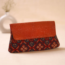 Embossed Leather Flap Hand Print Clutch  21