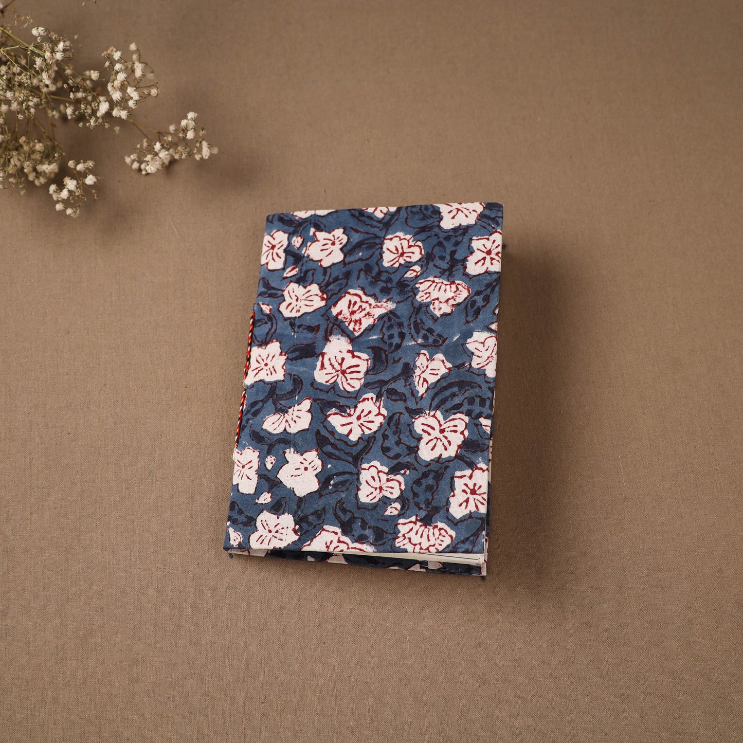 Handmade Paper Notebook in Floral Cover (7 x 5 in) 118