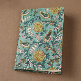 Handmade Paper Notebook in Floral Cover (7 x 5 in) 117