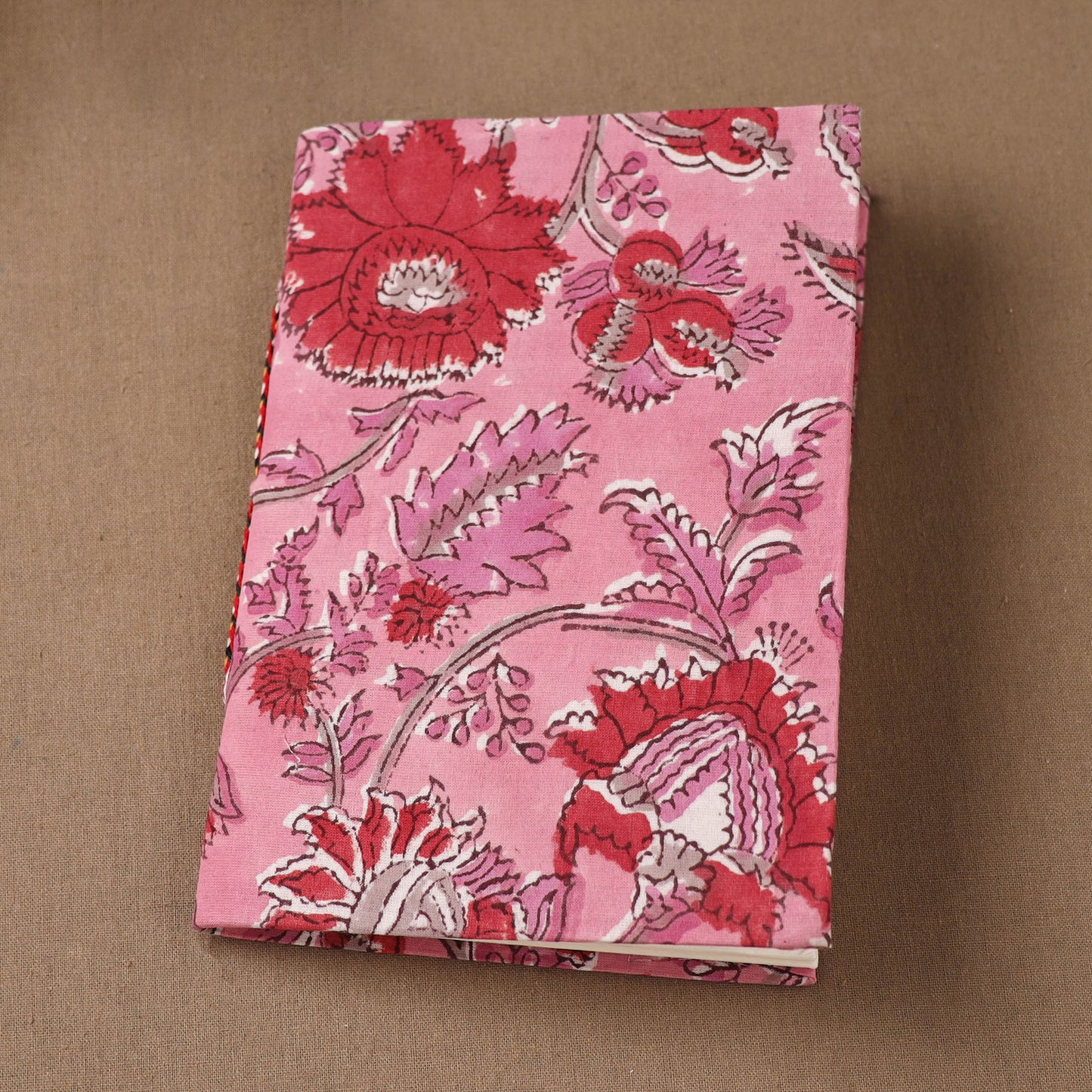 Handmade Paper Notebook in Floral Cover (7 x 5 in) 116
