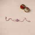 Flower - Handmade Crochet Pearl Work Rakhi 09