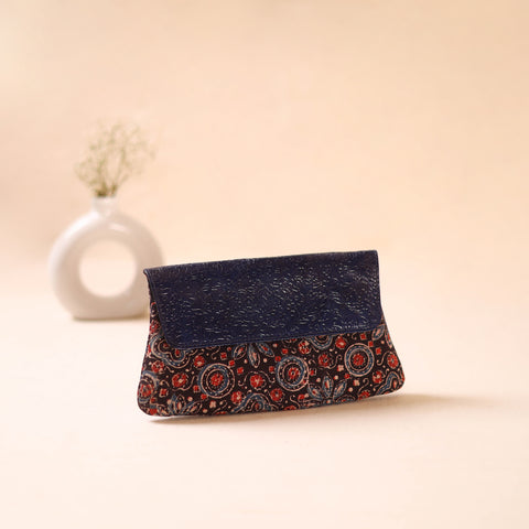 Embossed Leather Flap Hand Print Clutch  23