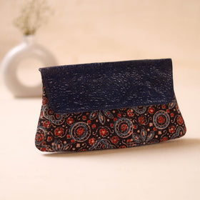 Embossed Leather Flap Hand Print Clutch  23