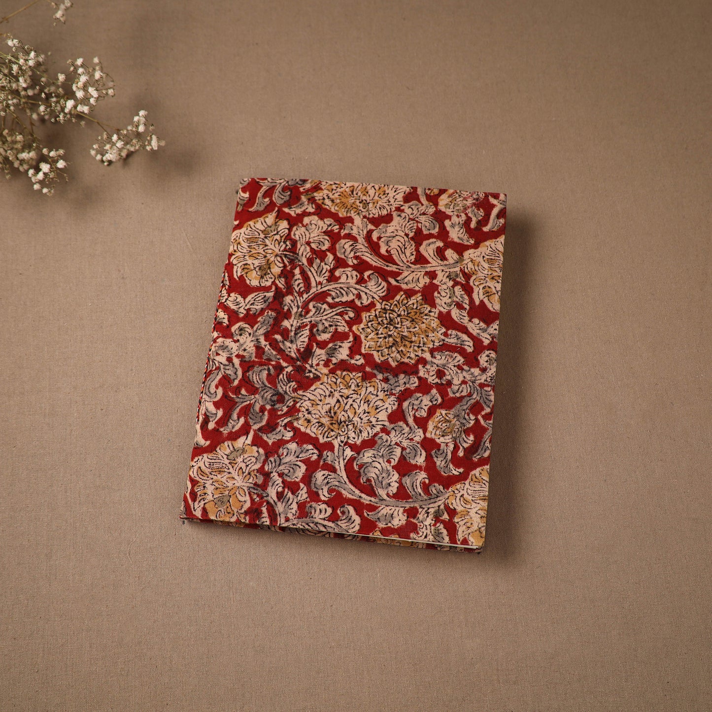 Handmade Paper Notebook in Ajrakh Cover (9 x 7 in) 52