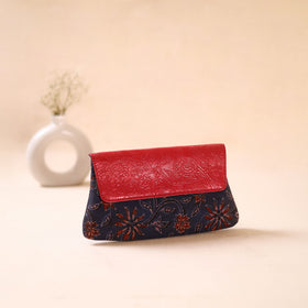 Embossed Leather Flap Hand Print Clutch  25