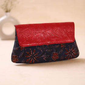 Embossed Leather Flap Hand Print Clutch  25