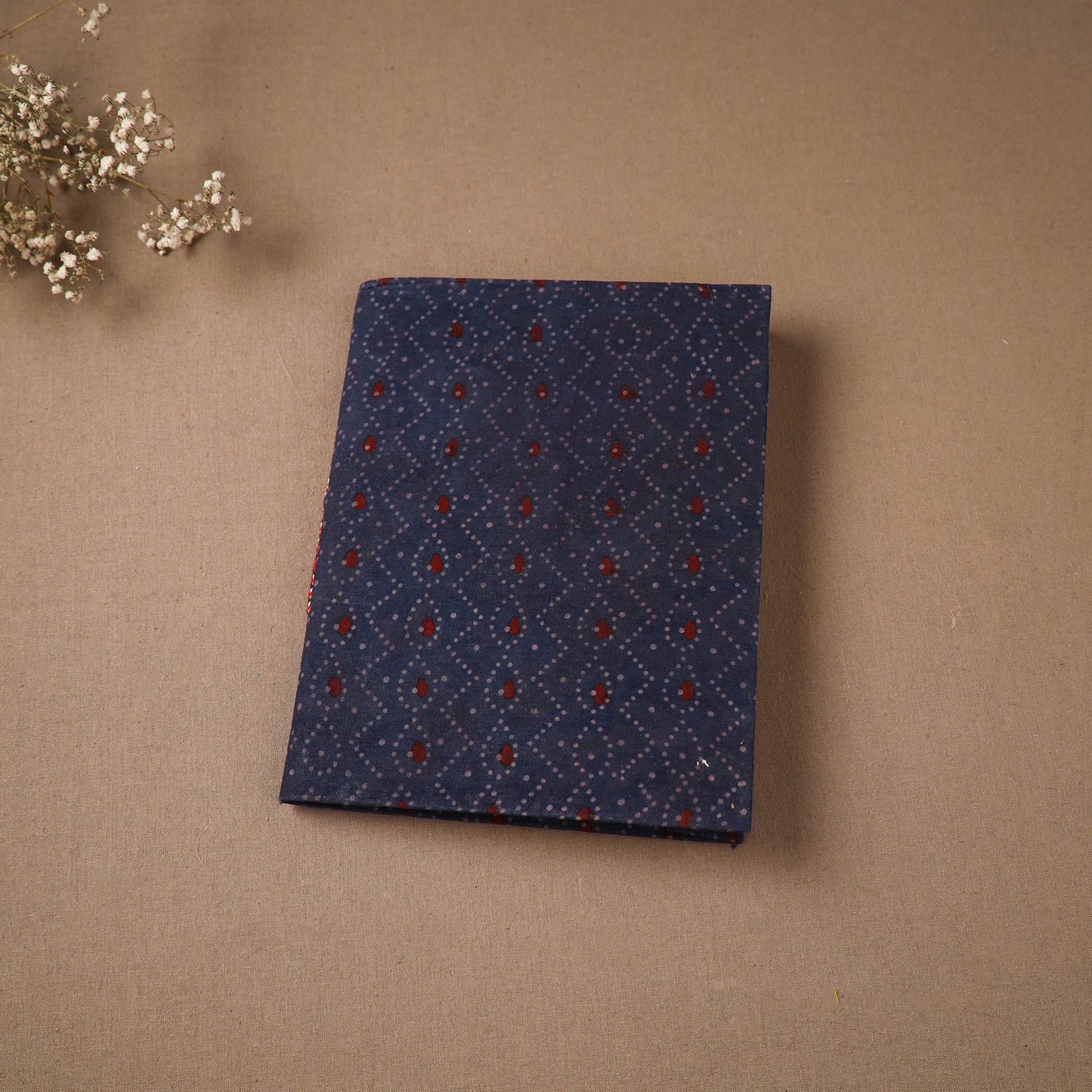 Handmade Paper Notebook in Ajrakh Cover (9 x 7 in) 53