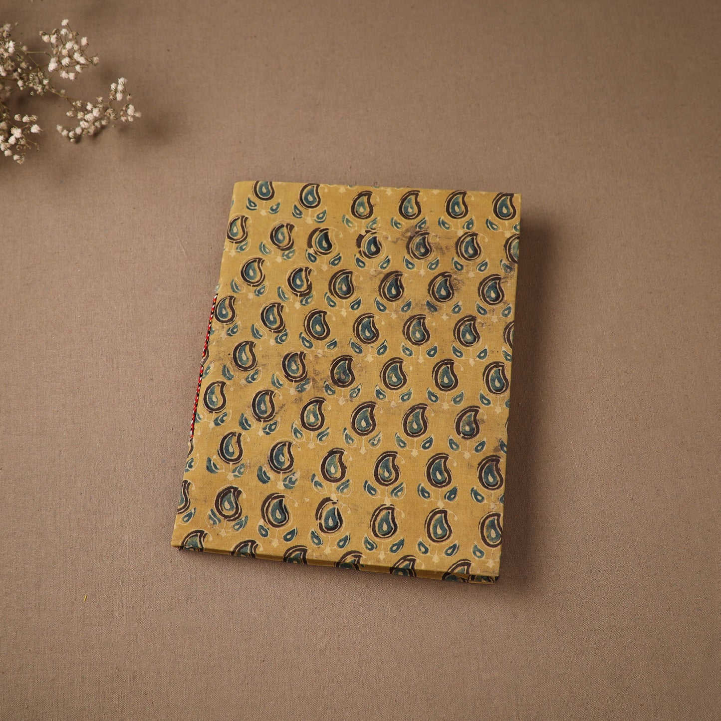 Handmade Paper Notebook in Ajrakh Cover (9 x 7 in) 54