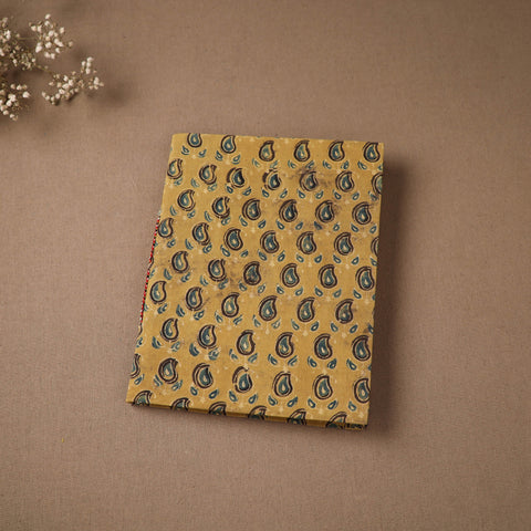 Yellow - Handmade Paper Notebook in Ajrakh Cover (9 x 7 in) 54