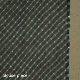 Buy Black Tie-Dye Kota Doria Cotton Leheriya Saree