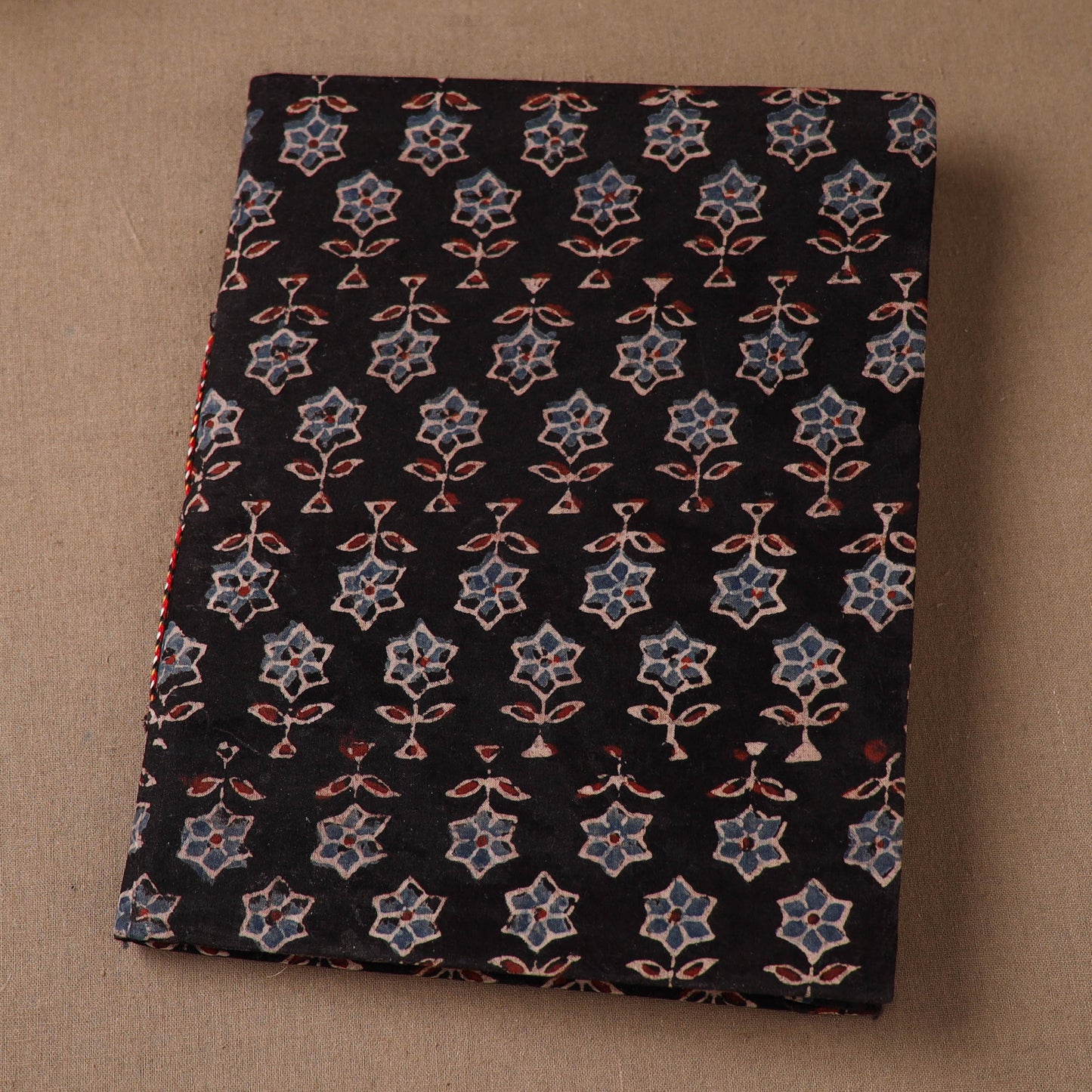Handmade Paper Notebook in Ajrakh Cover (9 x 7 in) 55