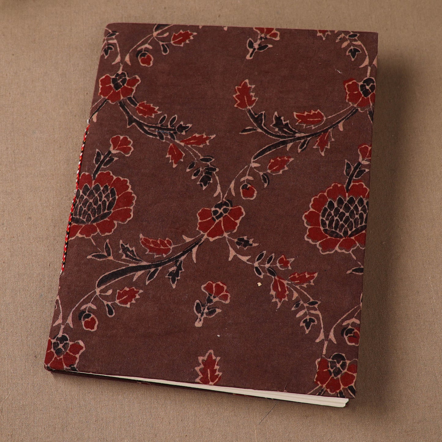 Handmade Paper Notebook in Ajrakh Cover (9 x 7 in) 59