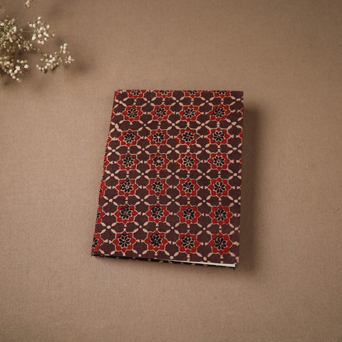 Red - Handmade Paper Notebook in Ajrakh Cover (9 x 7 in) 60