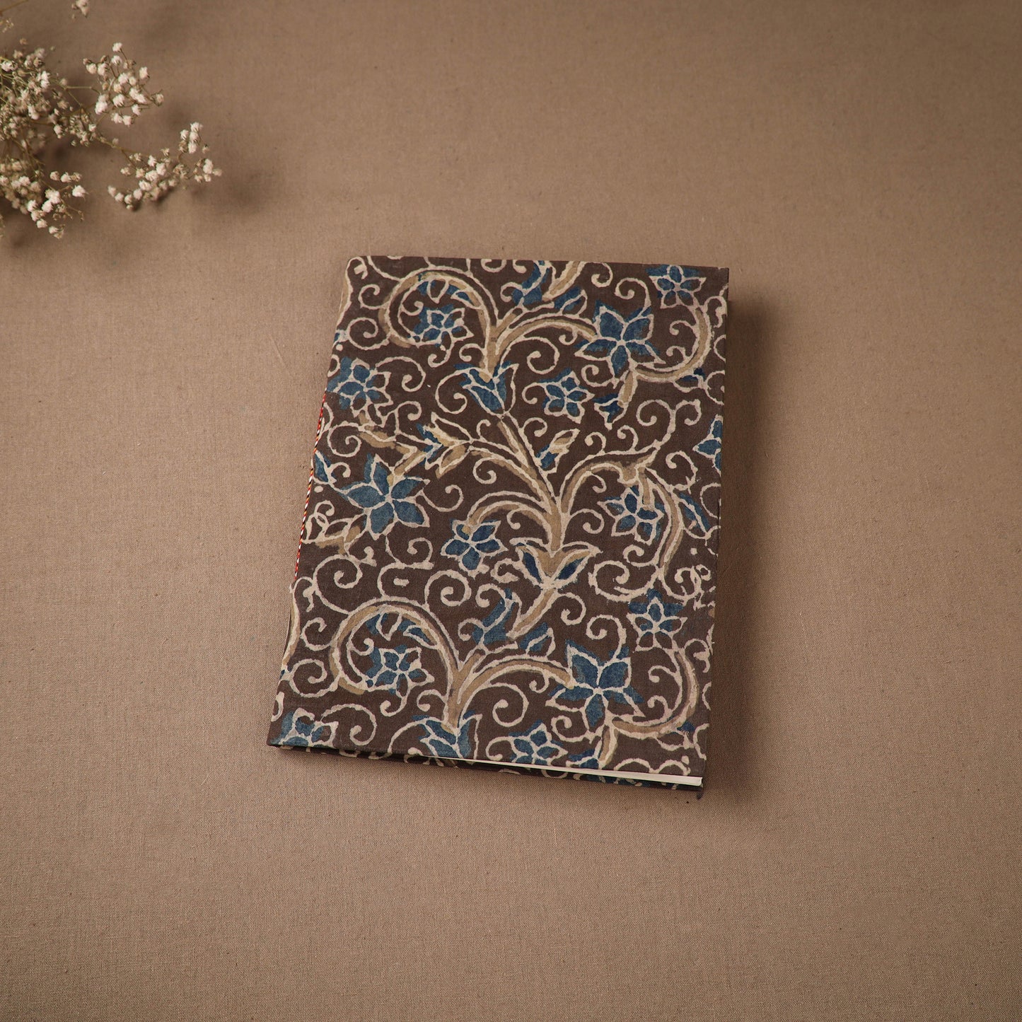 Handmade Paper Notebook in Ajrakh Cover (9 x 7 in) 61