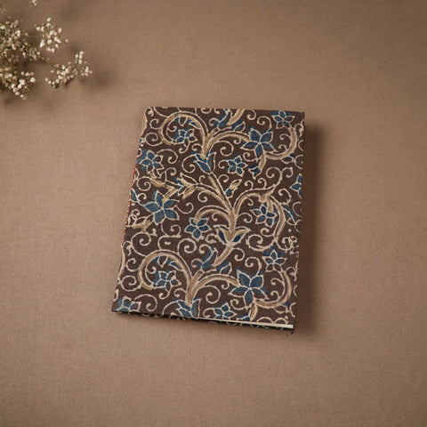 Brown - Handmade Paper Notebook in Ajrakh Cover (9 x 7 in) 61