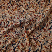 Beige - Pedana Kalamkari Block Printed Cotton Fabric 30