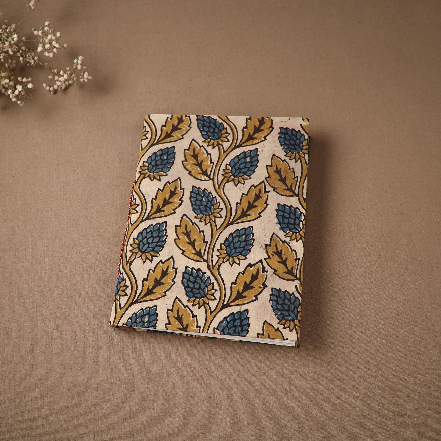 Handmade Paper Notebook in Ajrakh Cover (9 x 7 in) 63