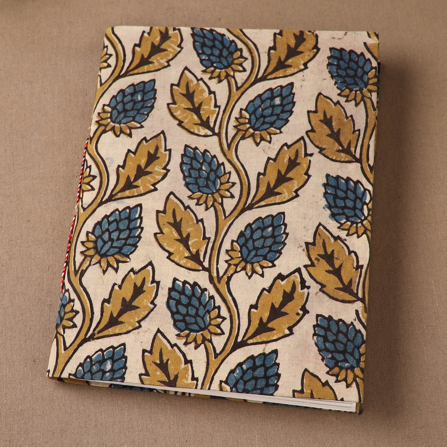 Handmade Paper Notebook in Ajrakh Cover (9 x 7 in) 63