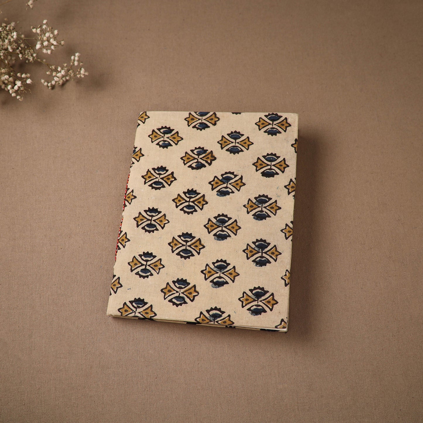 Handmade Paper Notebook in Ajrakh Cover (9 x 7 in) 64
