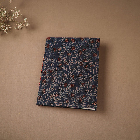 Blue - Handmade Paper Notebook in Ajrakh Cover (9 x 7 in) 65