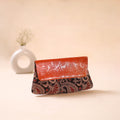 Embossed Leather Flap Hand Print Clutch  29