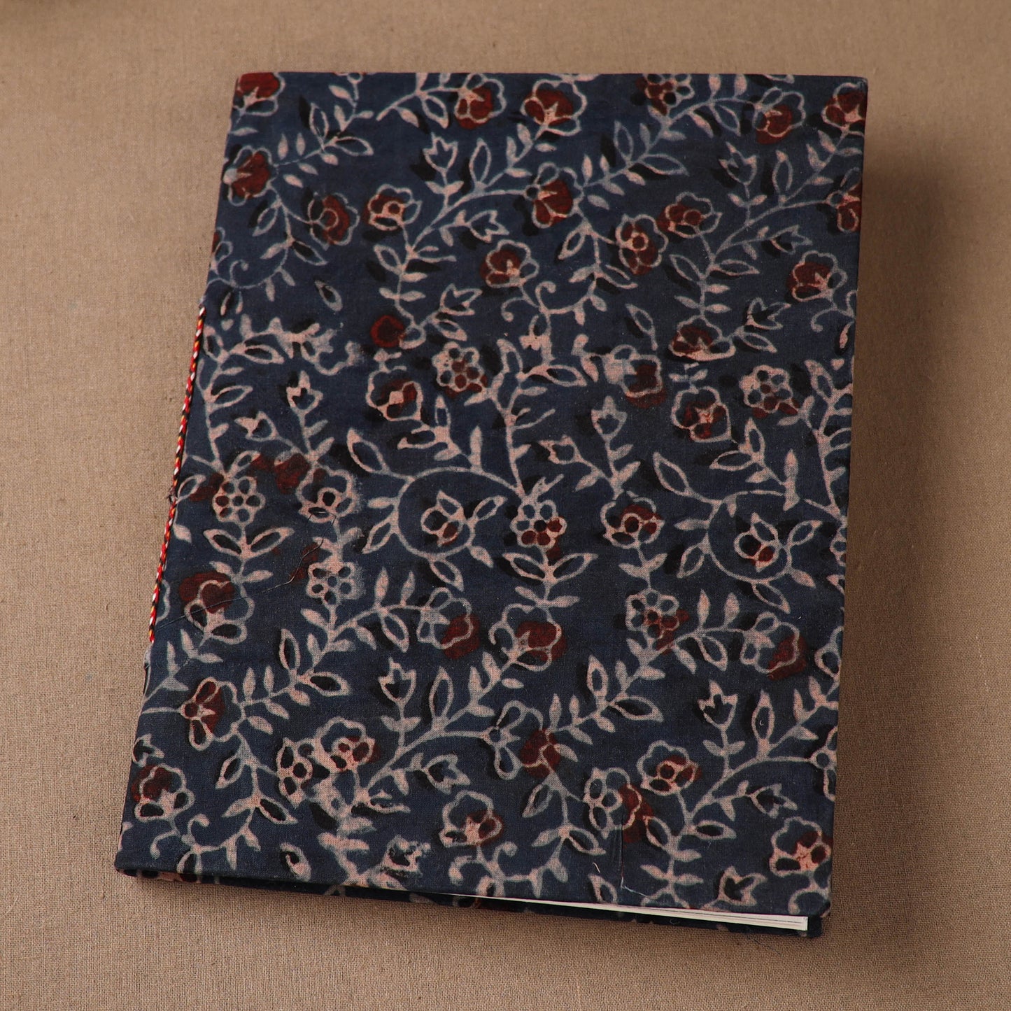 Handmade Paper Notebook in Ajrakh Cover (9 x 7 in) 65