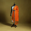 Orange - dharwad mercerised cotton dupatta with border 83