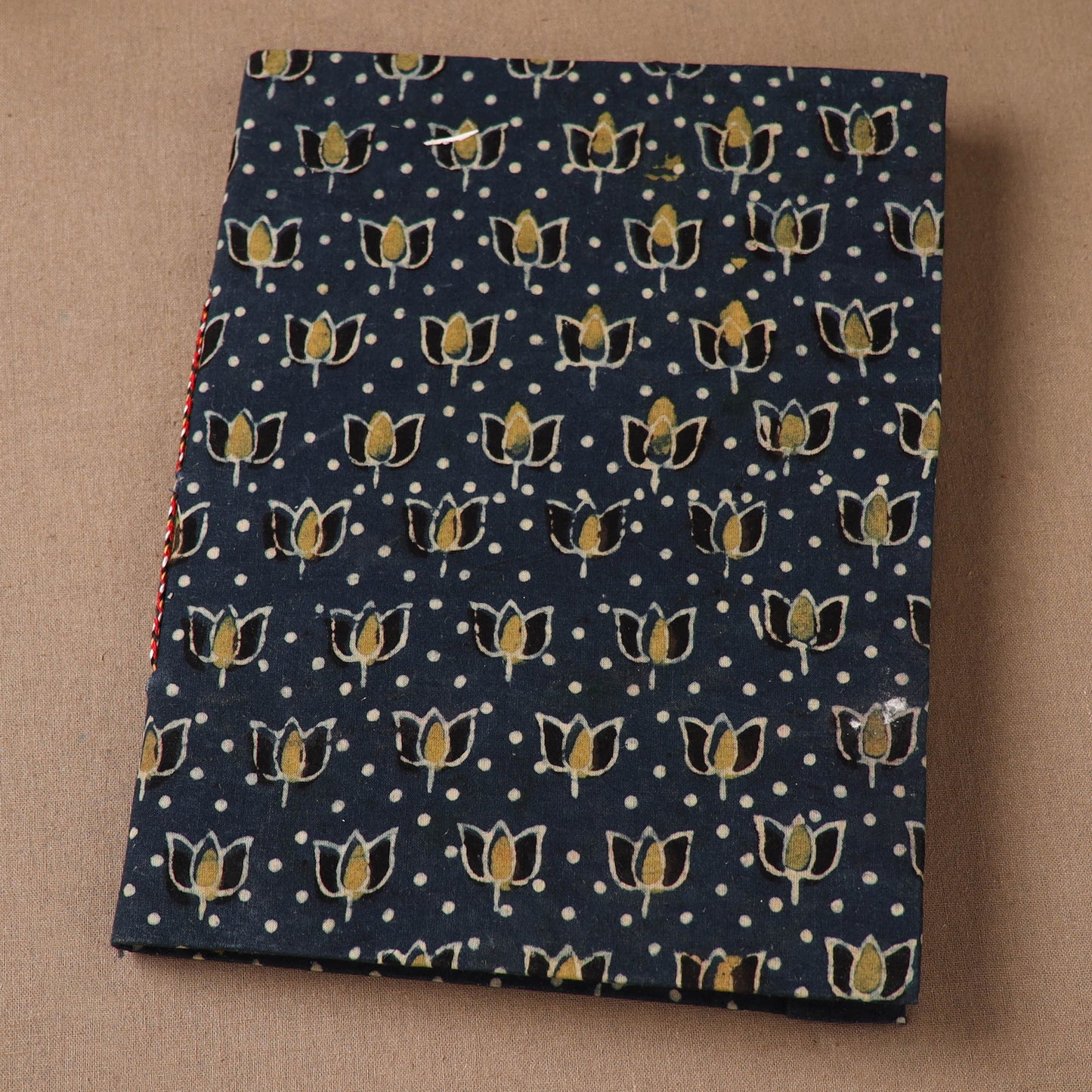 Handmade Paper Notebook in Ajrakh Cover (9 x 7 in) 66